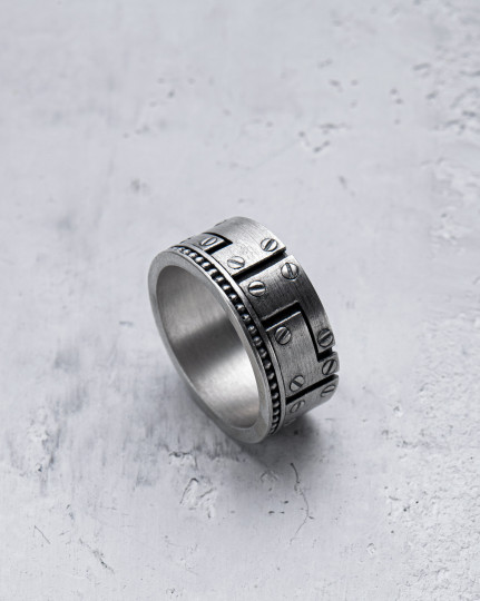 Серебряное кольцо ELEMENT / Кольца + 3