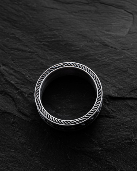 Серебряное кольцо DRACHENKRAFT 4