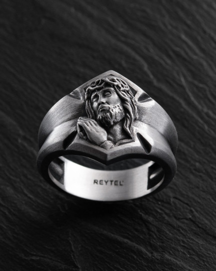 Серебряное кольцо SAVIOR CHRIST JESUS / Коллекции + 3