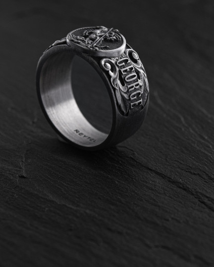 Серебряное кольцо SAINT GEORGE / Кольца + 3