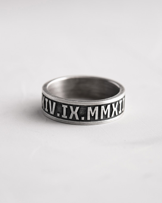 Серебряное кольцо DATEN / Кольца + 4