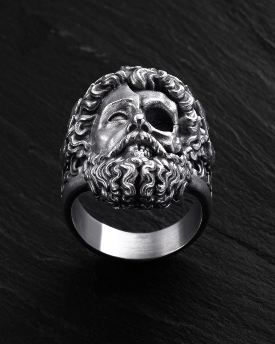 Серебряное кольцо ZEUS. MEMENTO MORI / Кольца + 4