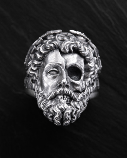 Серебряное кольцо ZEUS. MEMENTO MORI / Кольца