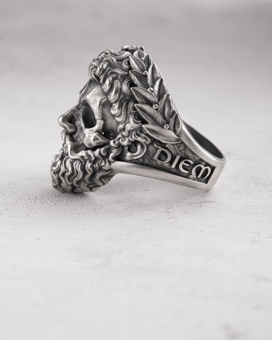 Серебряное кольцо ZEUS. MEMENTO MORI / Кольца + 6