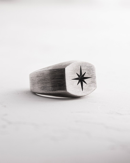 Серебряное кольцо POLAR STAR / Кольца + 6