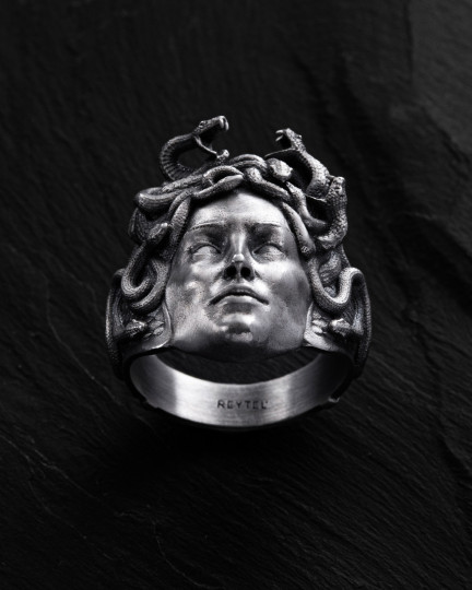 Серебряное кольцо GORGON MEDUSA / Кольца + 4