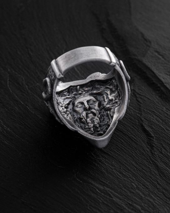 Серебряное кольцо GORGON MEDUSA / Кольца + 6