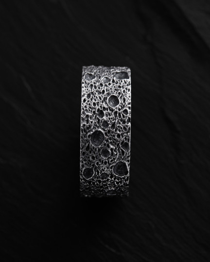 Серебряное кольцо MOON SURFACE / Кольца + 2