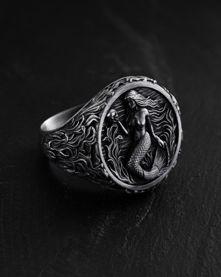 Срібний перстень SIREN / Персні + 3