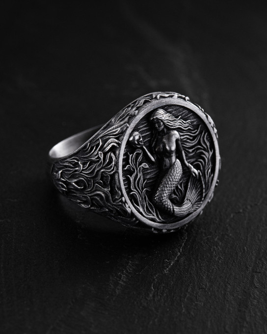 Срібний перстень SIREN / Персні + 4