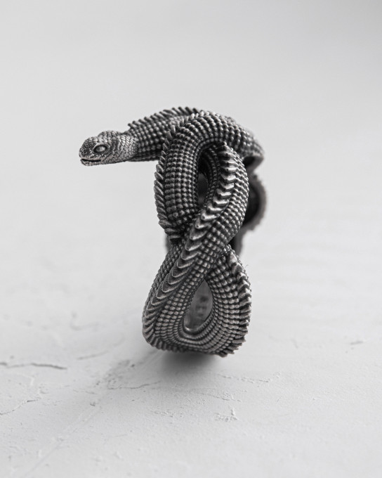 Срібний перстень JÖRMUNGANDR / Персні + 9