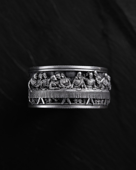 Серебряное кольцо THE LAST SUPPER (Leonardo) / Кольца + 4