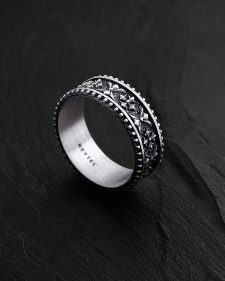 Серебряное кольцо CELTIC KNIGHT PATTERN 12
