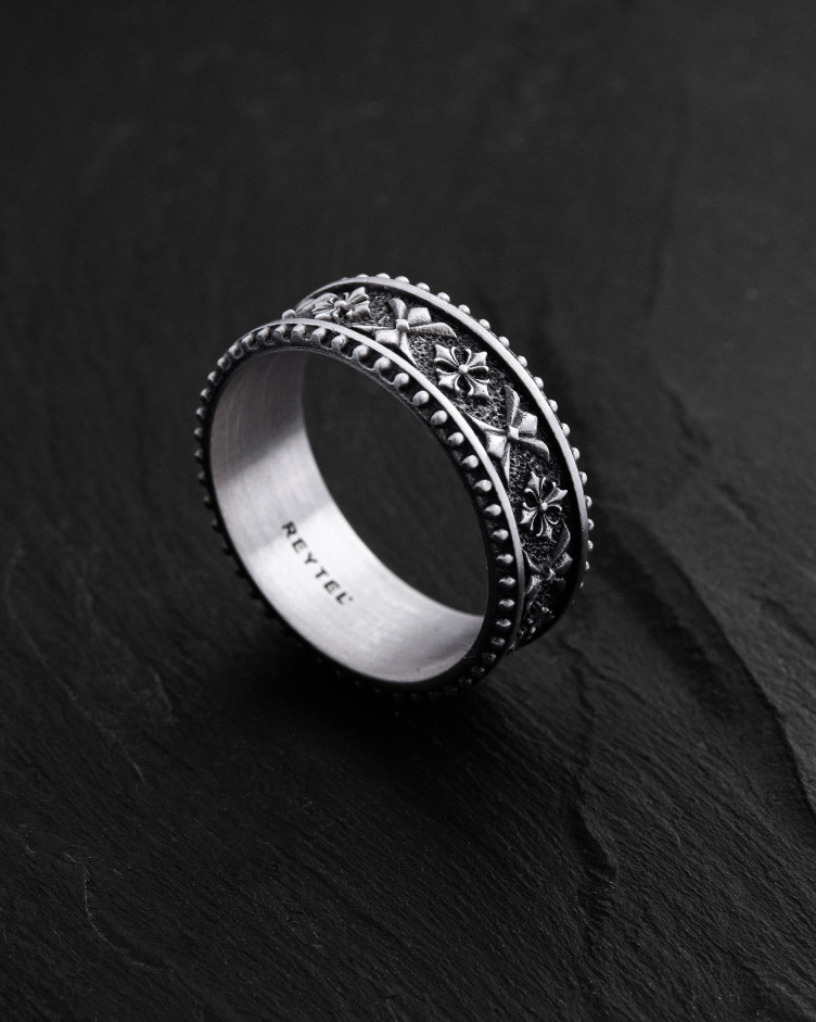 Серебряное кольцо CELTIC KNIGHT PATTERN 12