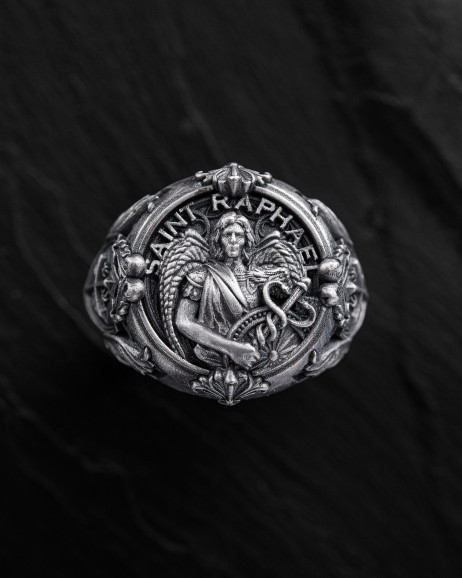 Срібний перстень SAINT RAPHAIL