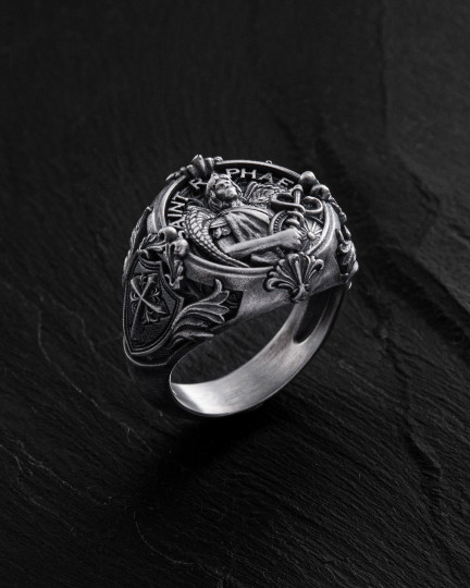 Серебряное кольцо SAINT RAPHAEL / Кольца + 3