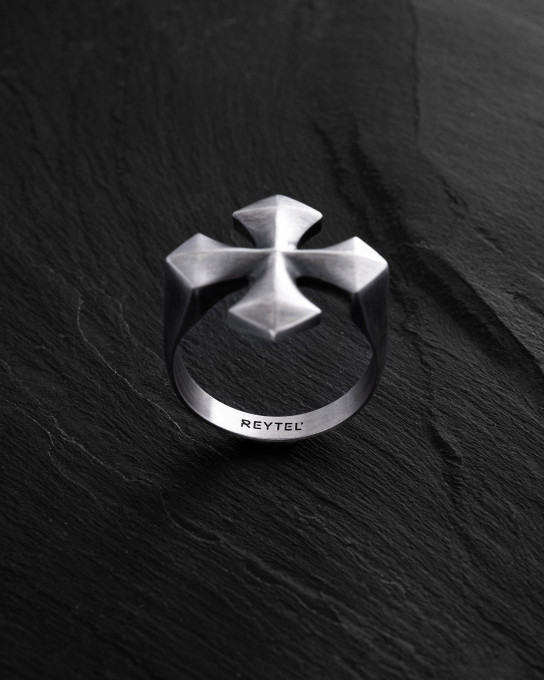 Серебряное кольцо CROSS PATTÉE / Кольца + 6