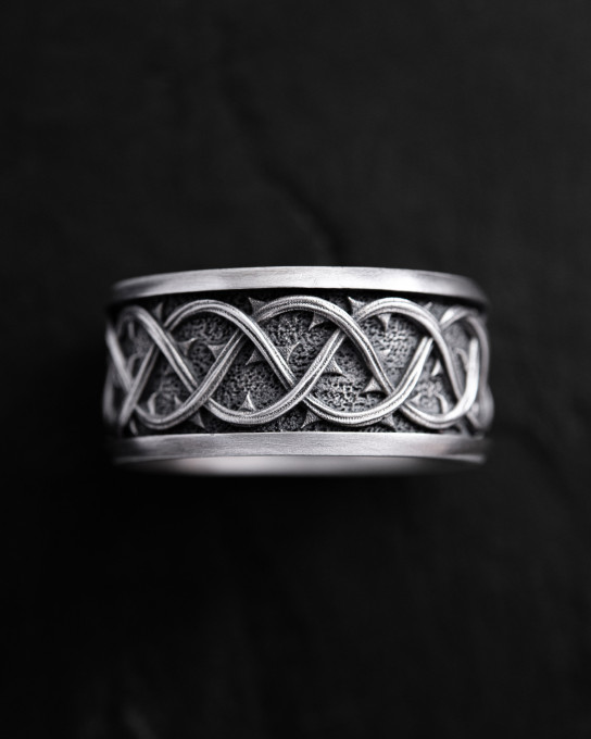 Срібний перстень THORN CROWN / Персні
