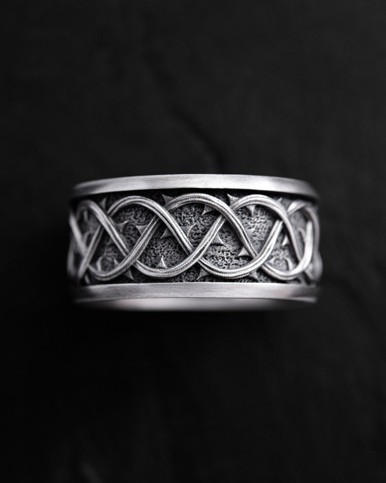 Серебряное кольцо THORN CROWN