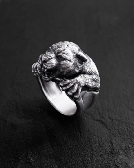 Серебряное кольцо PANTHER / Кольца + 3
