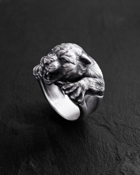 Серебряное кольцо PANTHER 2