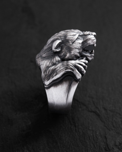 Серебряное кольцо PANTHER 3