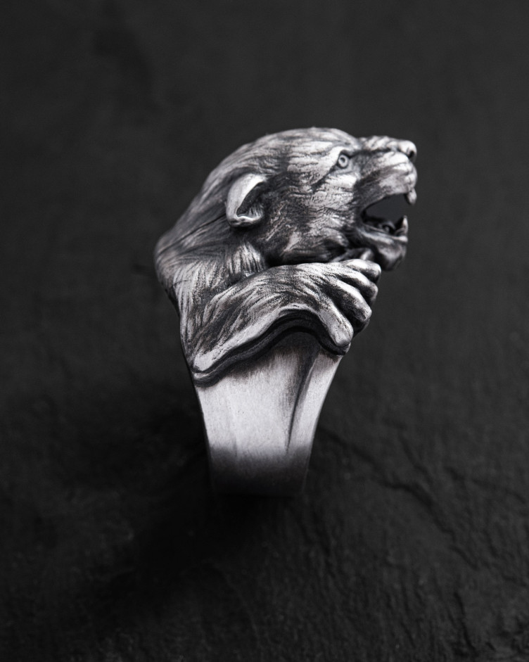 Серебряное кольцо PANTHER 3