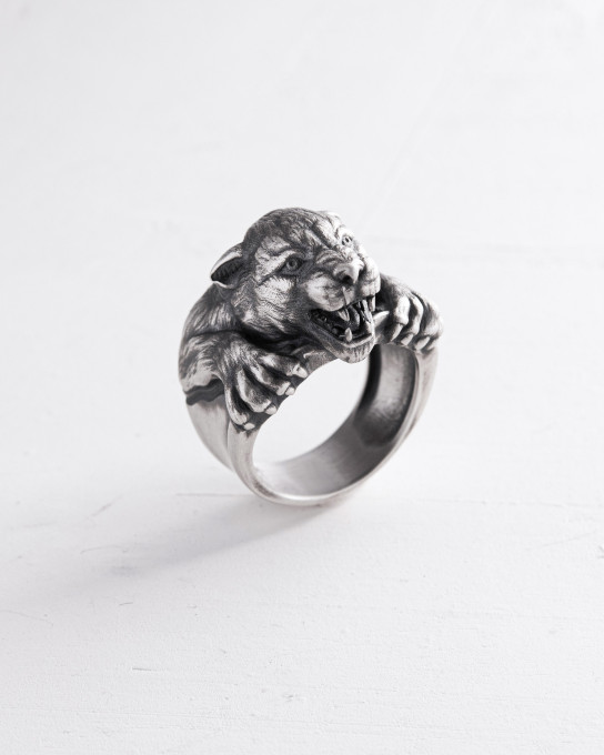 Серебряное кольцо PANTHER / Кольца + 7