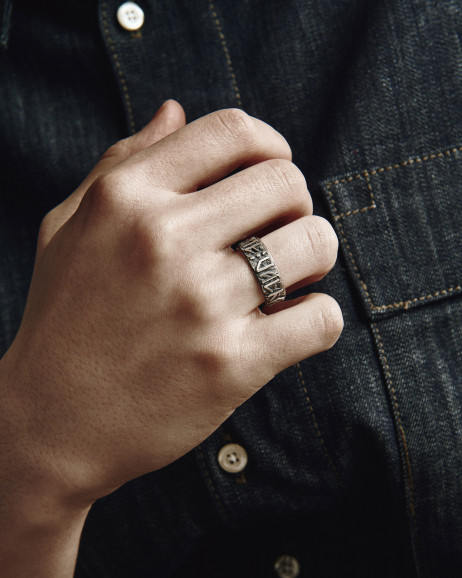 Срібний перстень VALHALL AWAITS ME 5