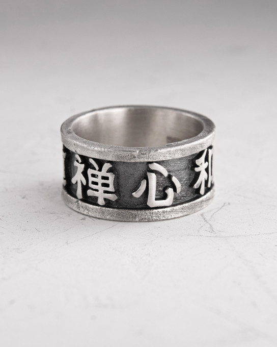 Серебряное кольцо KANJI / Кольца + 6