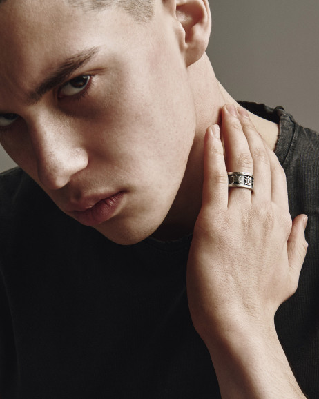 Серебряное кольцо KANJI 3