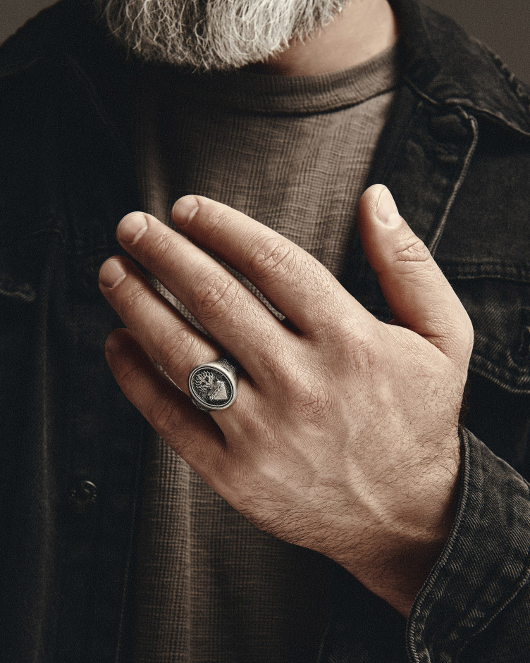 Серебряное кольцо SACRED HEART 4