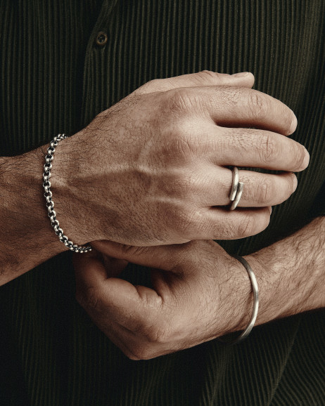 Срібний перстень VALG 4