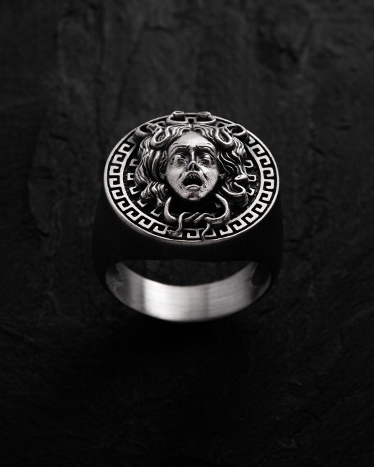 Серебряный перстень GORGON MEDUSA / Кольца + 3