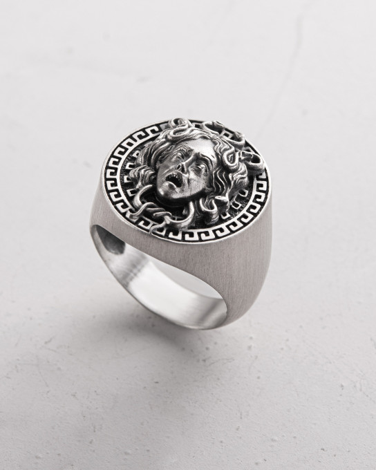 Серебряный перстень GORGON MEDUSA / Кольца + 4