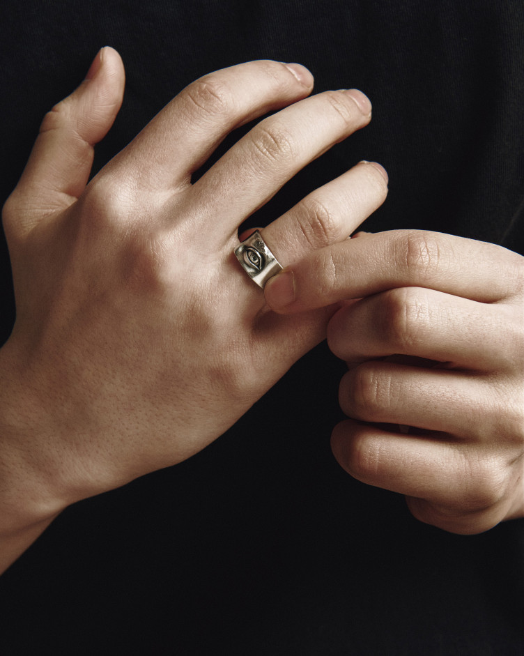 Срібний перстень EYE OF PROVIDENCE 2