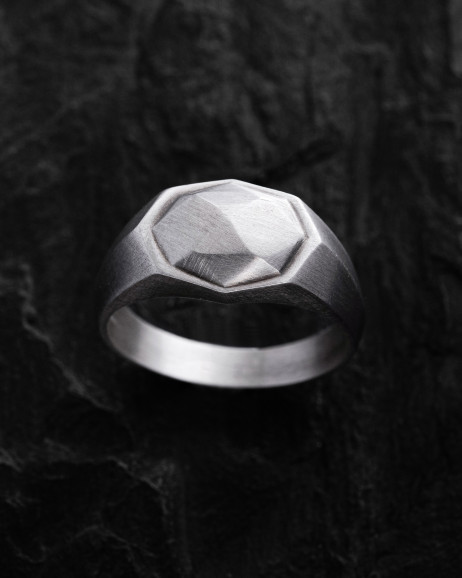 Срібний перстень METEORITE 4