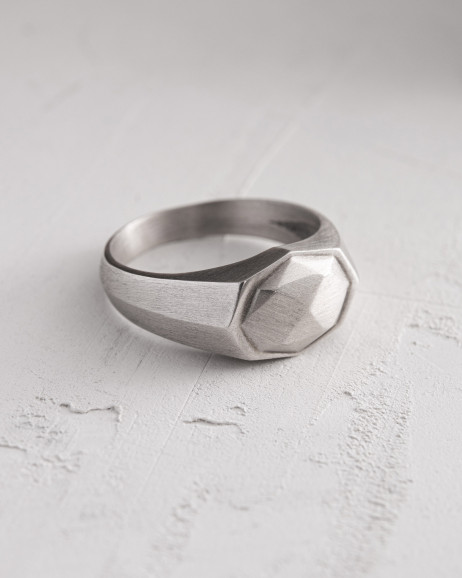 Срібний перстень METEORITE