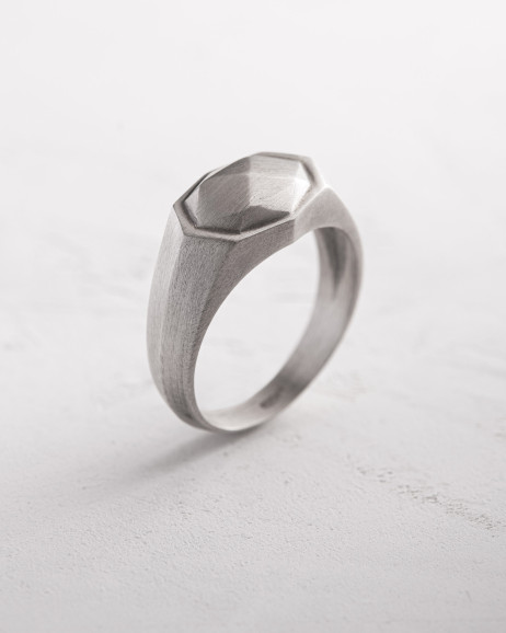 Срібний перстень METEORITE 2