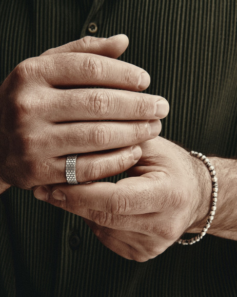 Срібний перстень HONEYCOMB 6