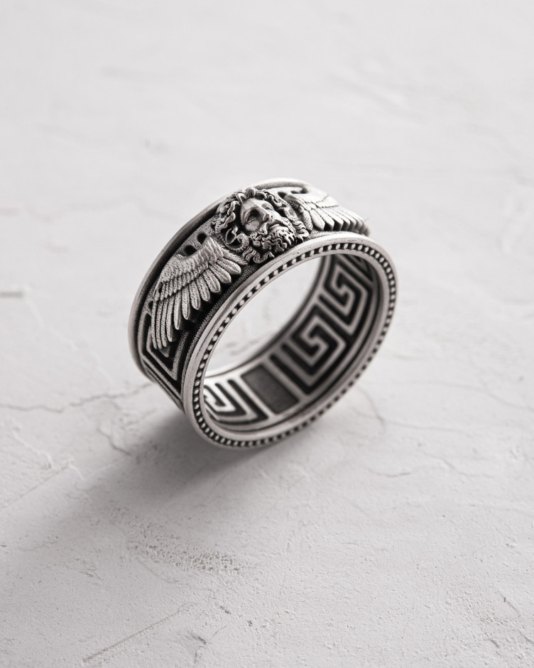 Серебряное кольцо ZEUS - GREEK GOD 3