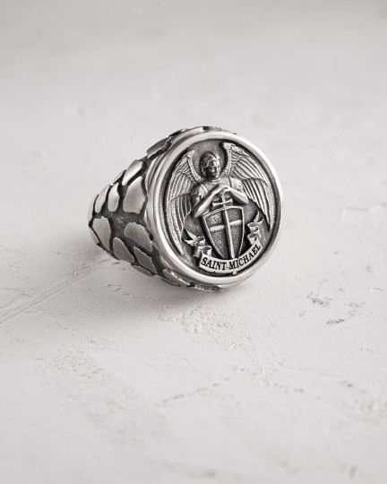 Серебряное кольцо SAINT MICHAEL / Кольца
