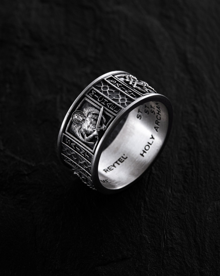 Срібний перстень ARCHANGELS PROTECTION 3