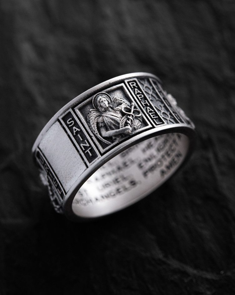Срібний перстень ARCHANGELS PROTECTION 2