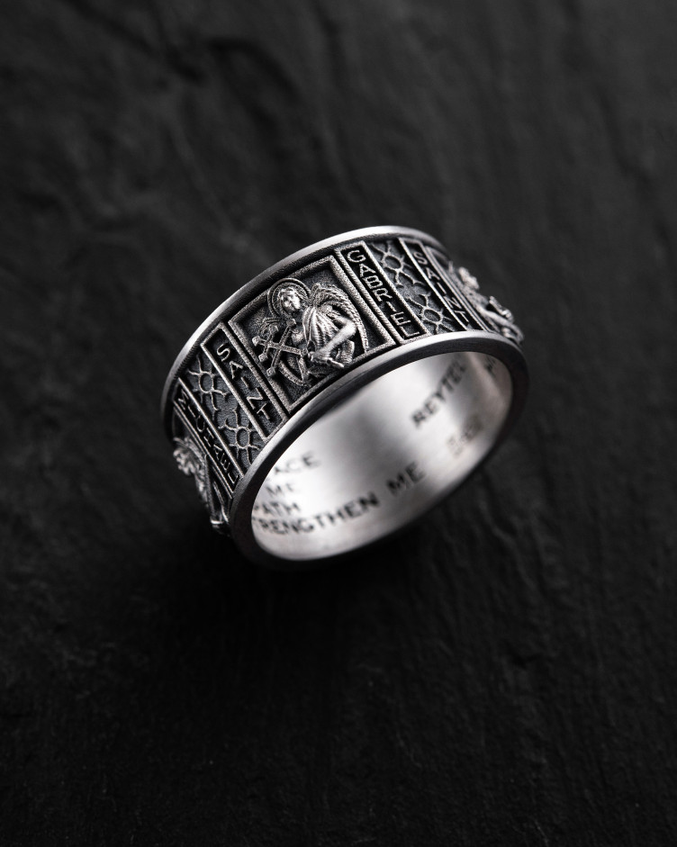 Срібний перстень ARCHANGELS PROTECTION 4