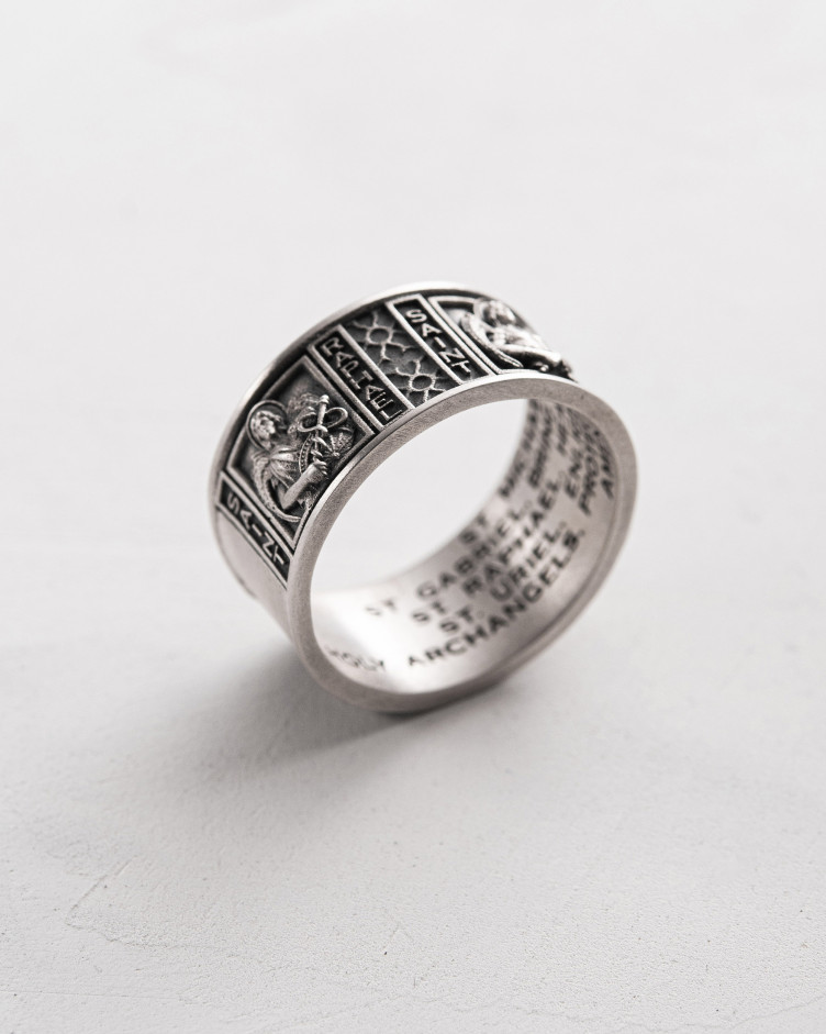 Срібний перстень ARCHANGELS PROTECTION 8