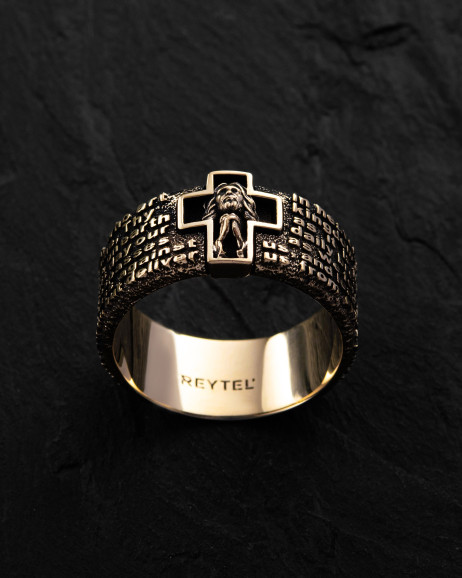 Ring PRAYER OUR FATHER (14k yellow gold) 3