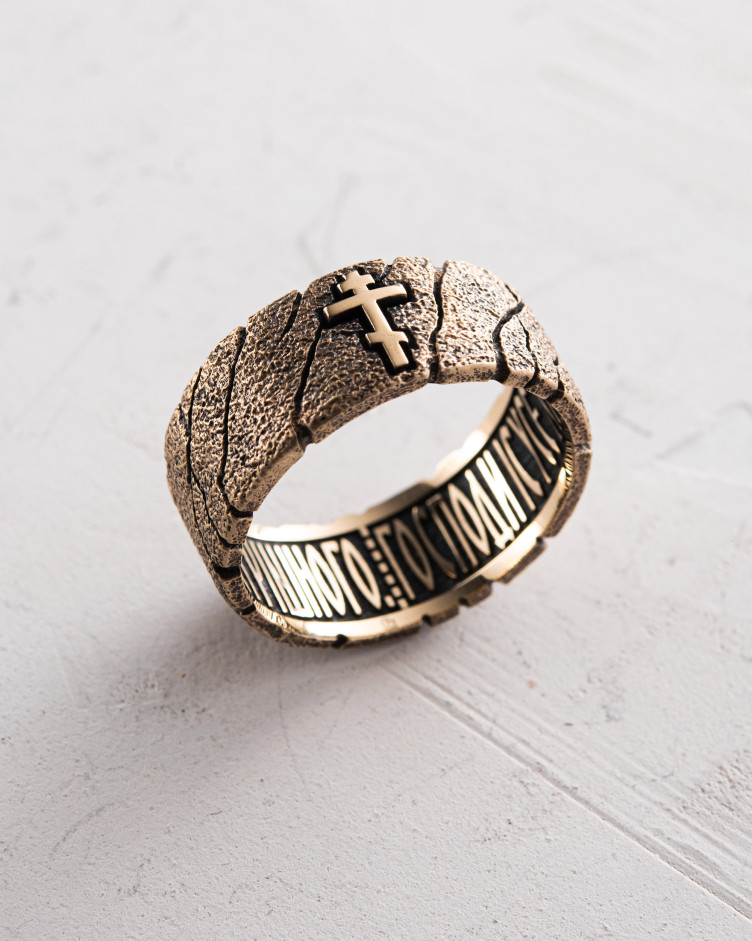 Перстень HAVE MЕRCY ON ME (жовте золото)