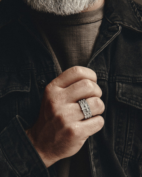 Срібний перстень ROSARIUM 2