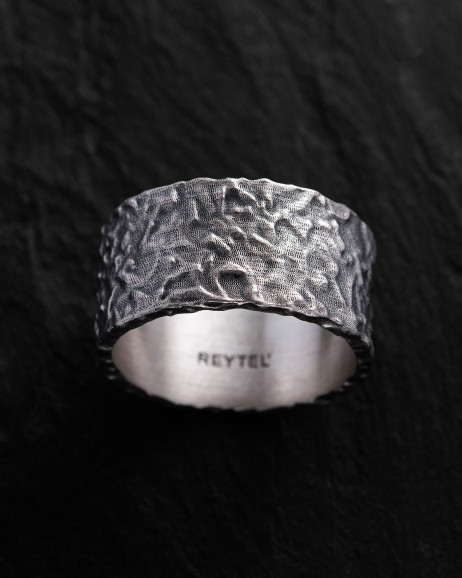 Silver ring RELIEF